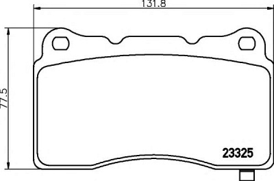 HELLA PAGID 8db355014451 -  Комплект тормозных колодок, дисковый тормоз